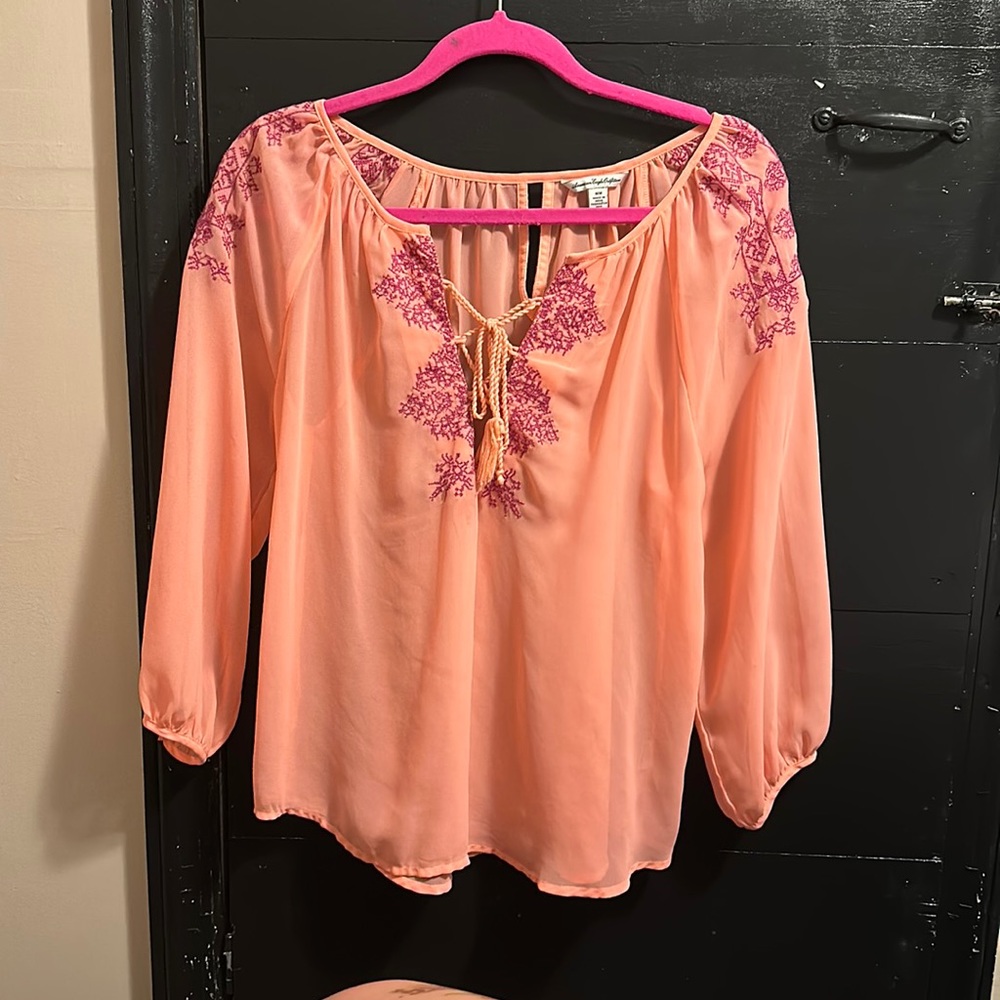Sheer boho top